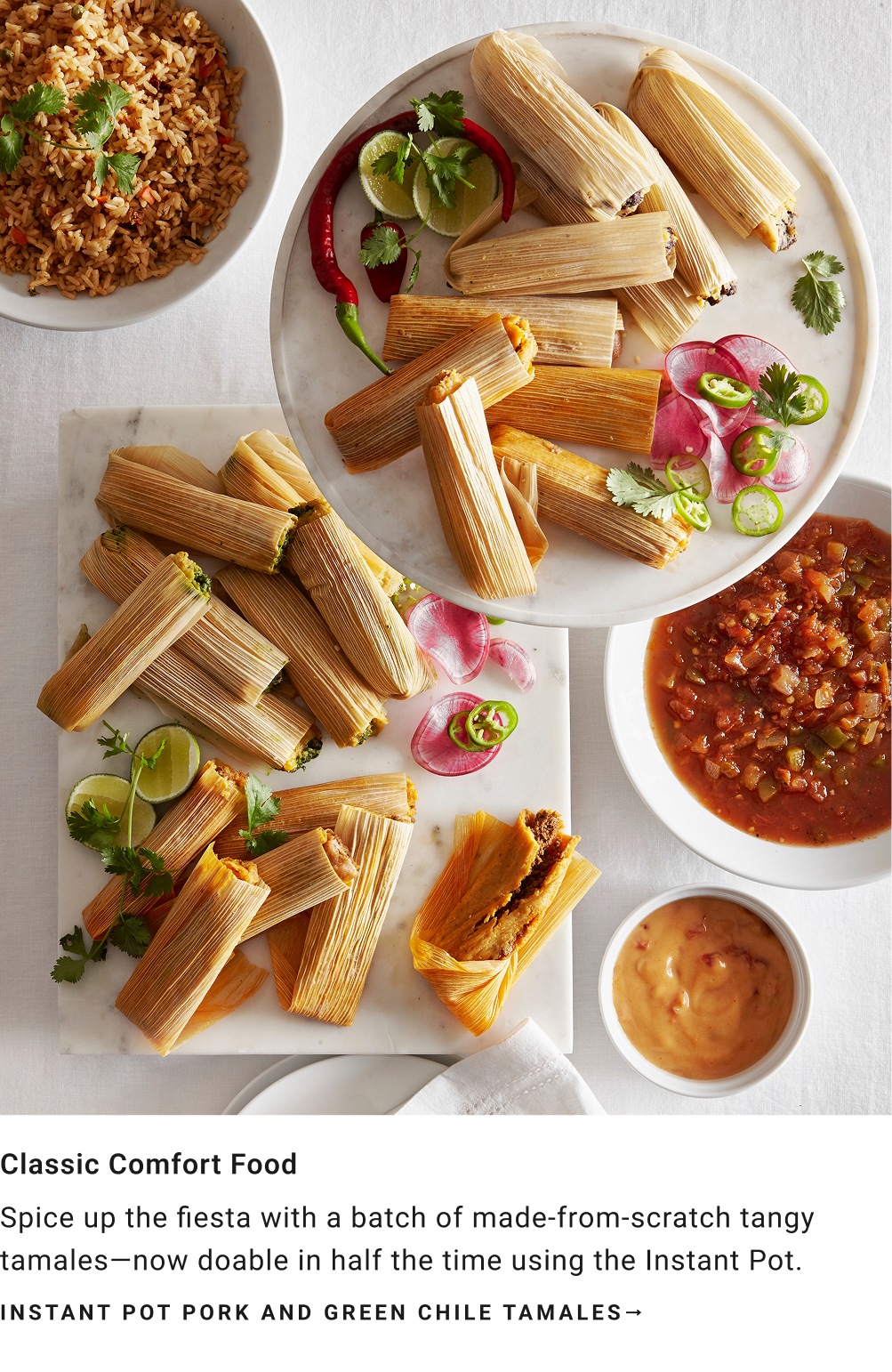 Instant Pot Pork and Green Chile Tamales