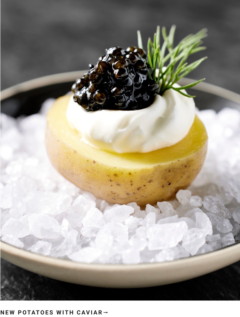 New Potatoes with Caviar
