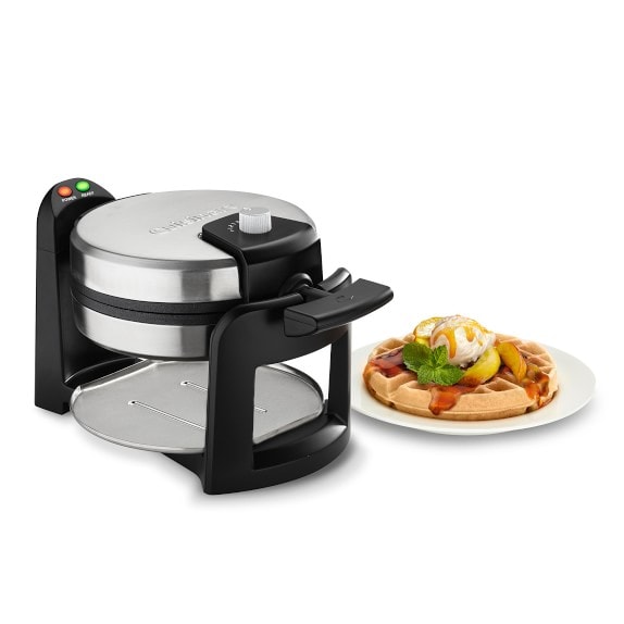 cuisinart round double belgian waffle maker