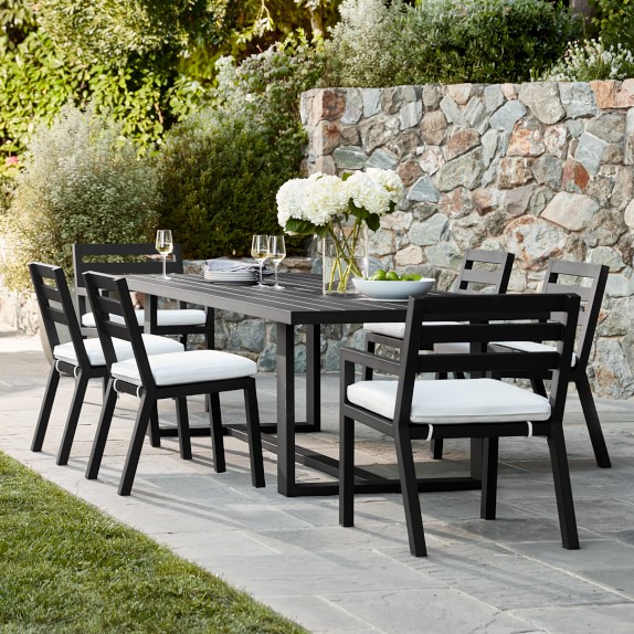 outdoor steel dining table