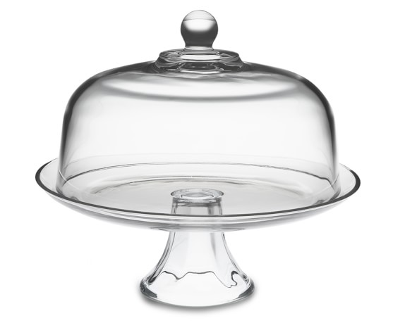 Alessi 1 Set Clear Glass Cake Covers Pastry Candy Display Cake Serving Platter 