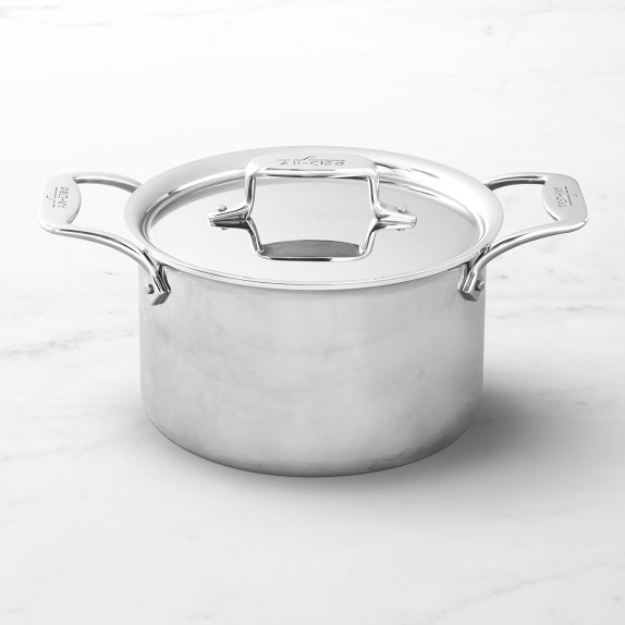 All-Clad All-Clad D55504  D5 Brushed  5-Ply 4-qt Ultimate Soup Pot with ladle. 