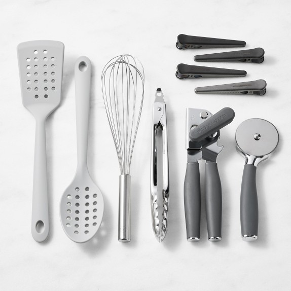OXO SteeL 3-Piece Kitchen Essentials Set, Prepping & Serving, Tools Utensils
