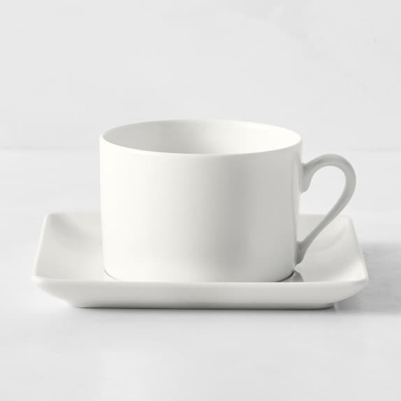 Honeycomb Tea Cup & Saucers, Set of 4
