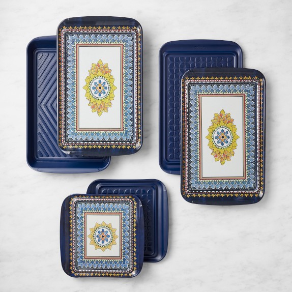 Williams Sonoma Sicily 4-Piece Grill Marinade & Prep Trays