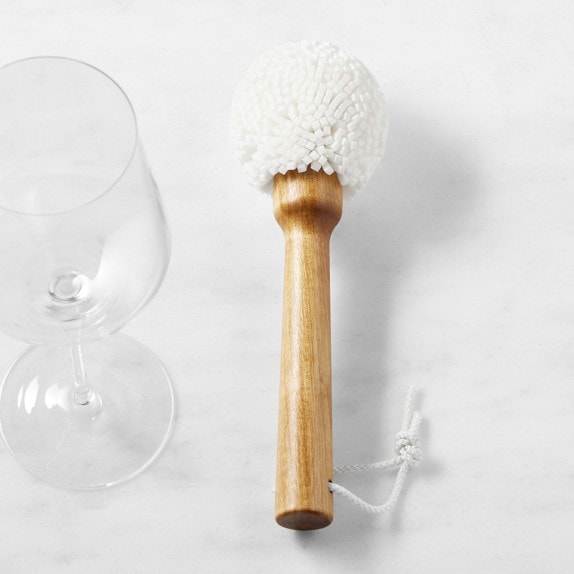 Small Wine Glass Cleaning Brush With Wooden Handle