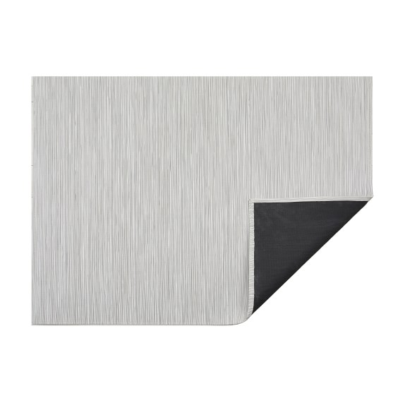 Chilewich 18 in. W X 28 in. L Gray/White Skinny Stripe Polyester