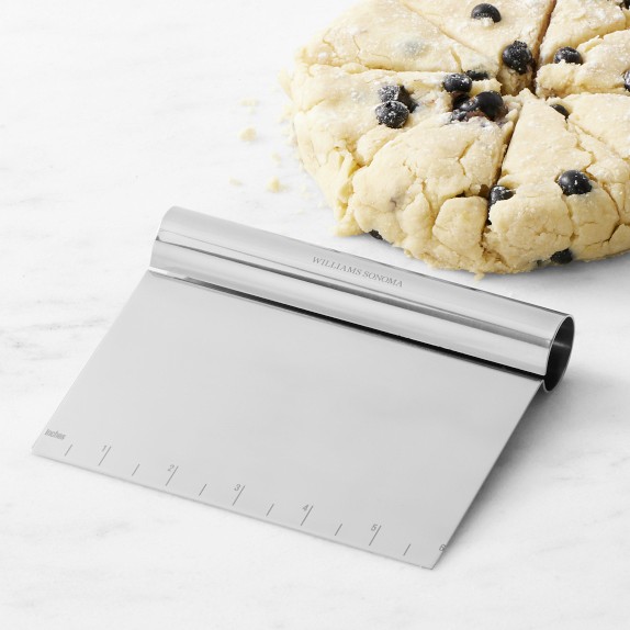 Choice 6 x 4 1/4 Stainless Steel Dough Cutter / Bench Scraper with Black  Handle