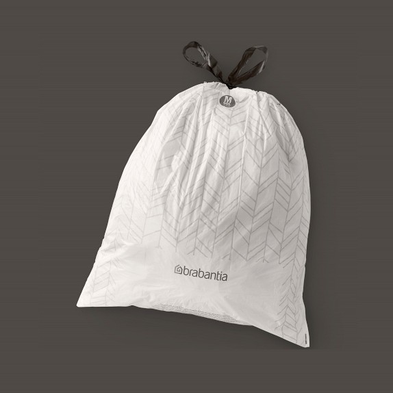 simplehuman Code J 10.6-Gallons White Outdoor Plastic Kitchen Drawstring Trash  Bag (20-Count) at