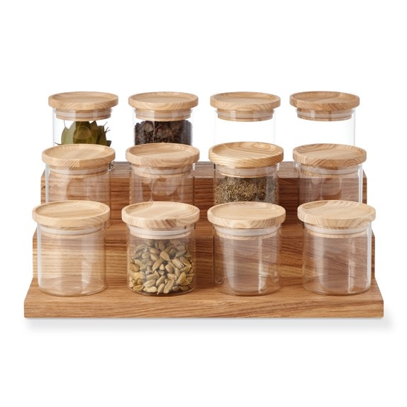 4oz 12pk Round Spice Jar with Wood Lids Set - Threshold™