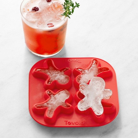  Tovolo Dots & Stripes Ornament Ice Molds, Mixed Set of