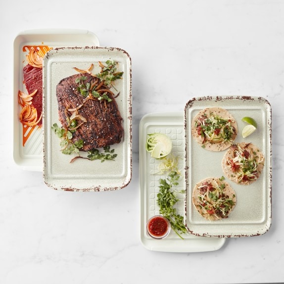 Williams Sonoma Rustic Grill Marinade & Prep Tray Set