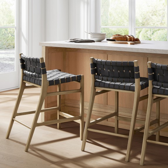 Stratton Low Back Counter Stool Williams Sonoma