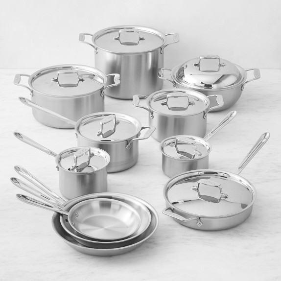 Williams-Sonoma - October 2016 Catalog - All-Clad d5 Stainless-Steel  15-Piece Cookware Set