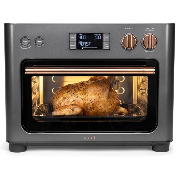 GE Profile 1,800 W No Preheat Black Toaster Oven with 11-functions incl Air  Fry, Bake, Broil, Toast, and pizza, WiFi connected P9OIAAS6TBB - The Home