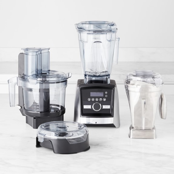 Vitamix Ascent 3500 & Food Processor Bundle Brushed Stainless Steel