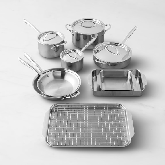 Williams Sonoma All-Clad d5 Brushed Stainless-Steel 5-Piece Cookware Set