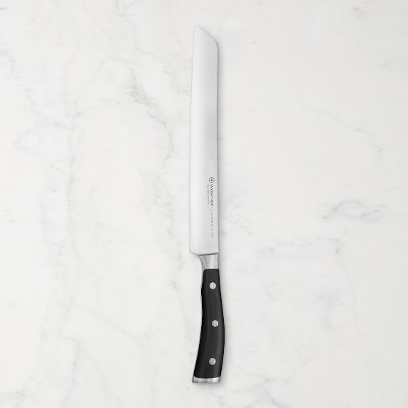 Wusthof 9 inch Ikon Double Serrated Bread Knife - Creative Kitchen Fargo