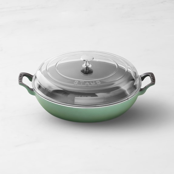 Segretto Cookware 3.6 QT Braiser Enameled Cast Iron Casserole Pan