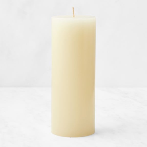 Unscented Wax Pillar Candle