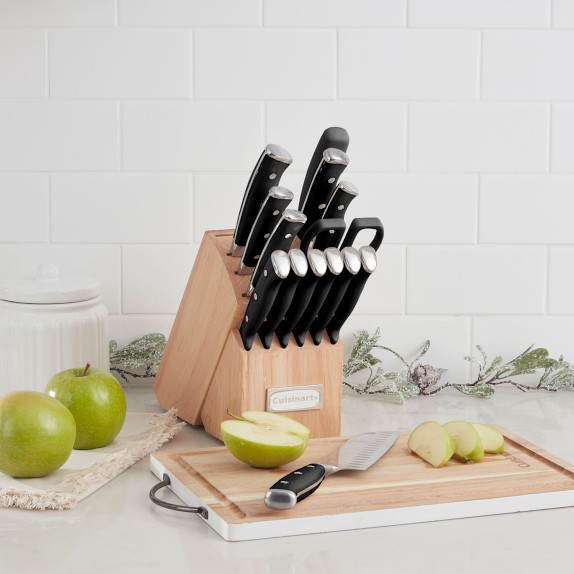 Cuisinart Cutlery 12 piece Ceramic Coated Printed Knife Set with Sheaths~  NATURE