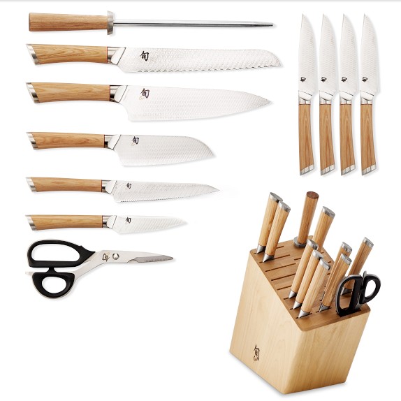 Shun Premier Knife Set - 8 Piece Kickstand Block