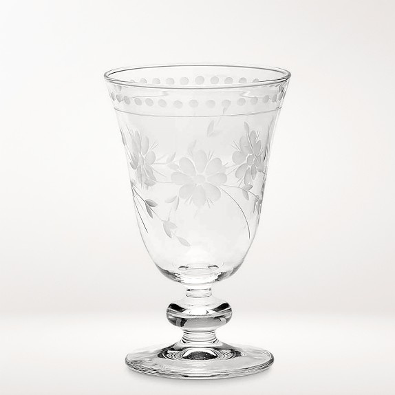 Vintage Etched Martini Glass by Williams-Sonoma