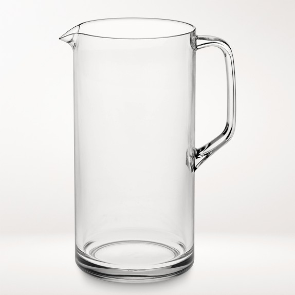 Glass Pitcher with Lid and Spout, 64oz Water Pitcher with Wide