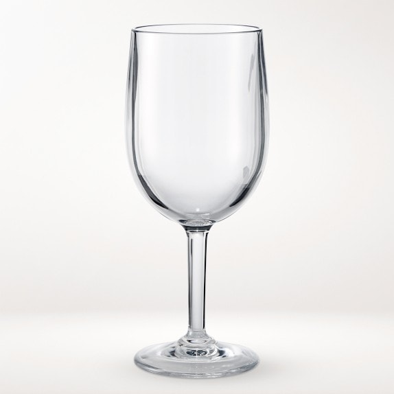 Set Of 2 Clear Glass Wine Glasses Short Fancy Stem - 2 Base, 6.75