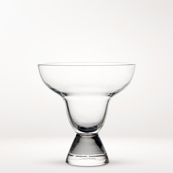 4) Contemporary Clear Short Stemless Martini Cosmopolitan Glasses