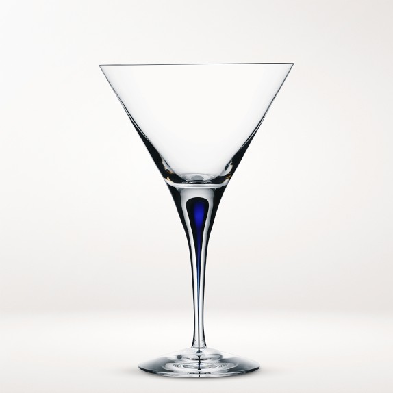 Holiday Jazz Glass Martini Shaker with 2 Stemmed Cocktail Glasses