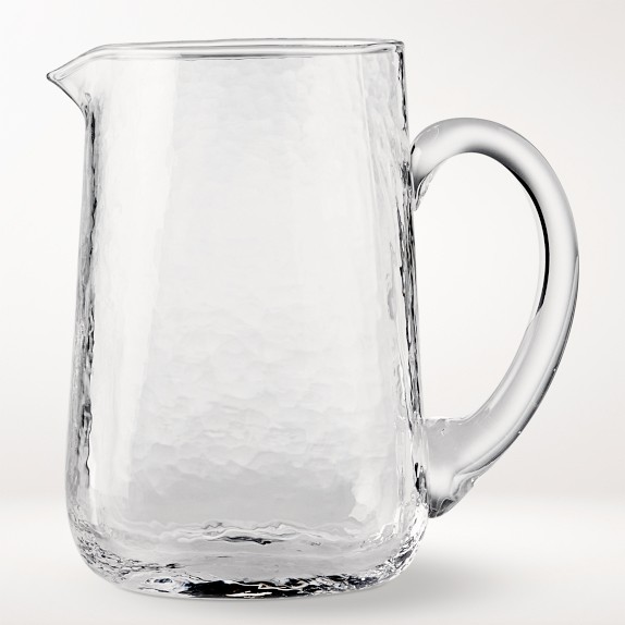 Home-X - Plastic Pitcher Set with Hammered Design, 64 oz Pitcher and 4  Matching Tumblers, Perfect Kitchenware Gift for Dinner Parties, Barbecues