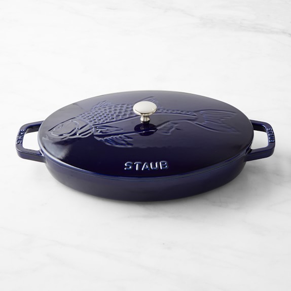 Staub enameled cast iron. Why is it discolored like this after cleaning? :  r/staub