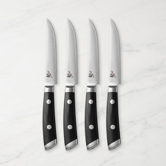 Hammered Stainless Steel Dinner Knives Set of 4 by World Market