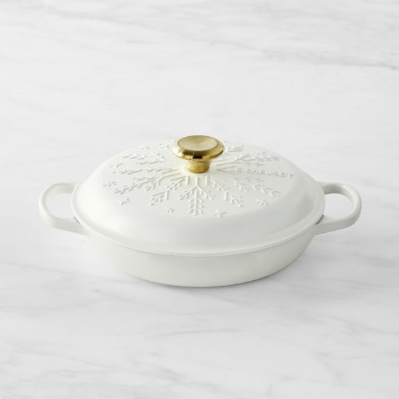 Le Creuset Saucier Cotton 21cm Olive Branch Relief Made in France