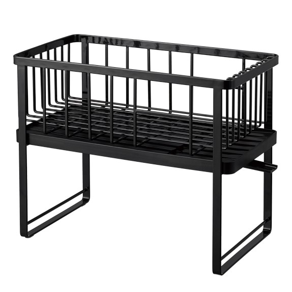 at Home Black Steel & Wood Dish Rack Black | Boscov's