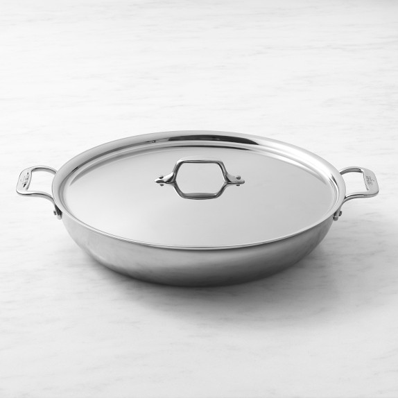 G5 Graphite Core Stainless Steel 5-Ply Bonded Cookware Saucier with Lid 2.5 Quart