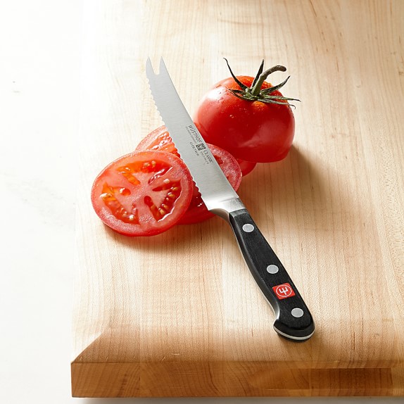 Williams Sonoma Cangshan TS Series Tomato & Cheese Knife with Wood Sheath,  5