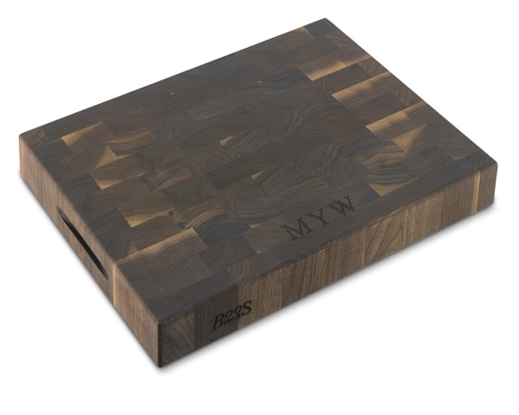 Boos Edge-Grain Rectangular Walnut Wood Cutting Board