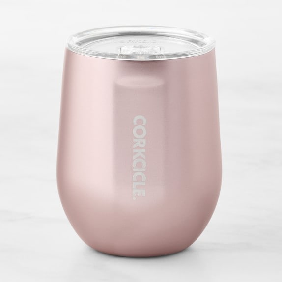 PREOWNED CORKCICLE PINK CHAMPAGNE FLUTE 7 OZ CUP MTV LOGO