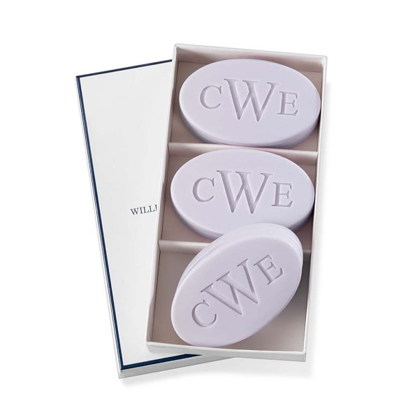 Williams Sonoma Home Monogrammed Soap & Towel Gift Set