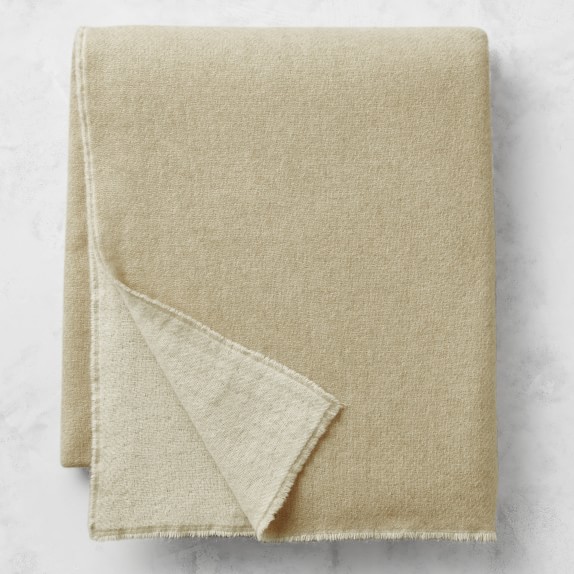 Solid Cashmere Throw Blanket