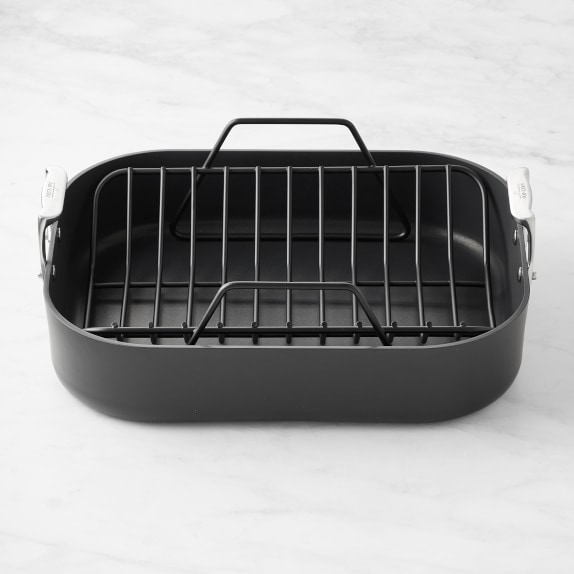 Williams-Sonoma - Spring 1 2018 - All-Clad Stainless-Steel Large Roasting  Pan with Rack