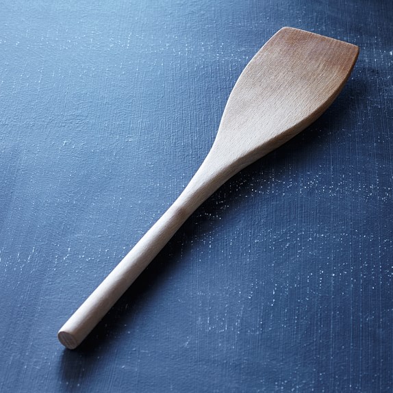 Round Silicone Spatula With Wooden Handle - Oikos