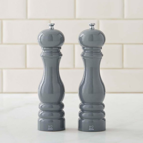 Williams Sonoma Trudeau Graviti Electric Salt & Pepper Mill Set, Gunmetal