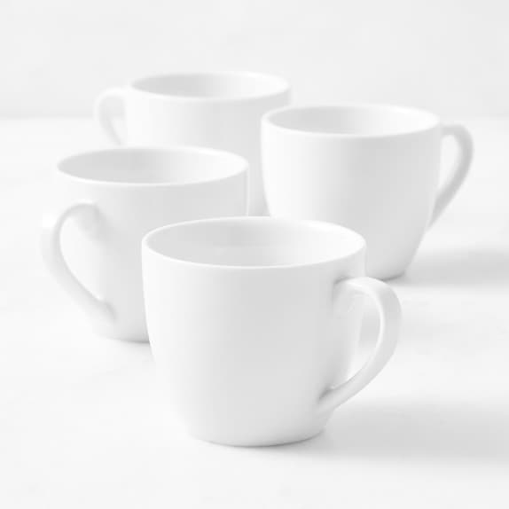 Apilco Tuileries Porcelain Espresso Cups & Saucers - Set of 4