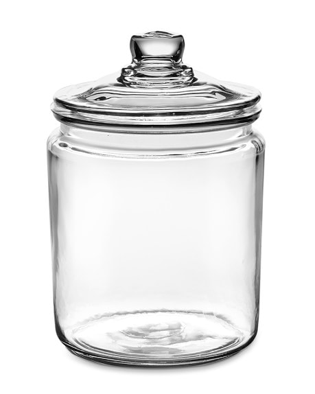 Hold Everything Angled Glass Jar