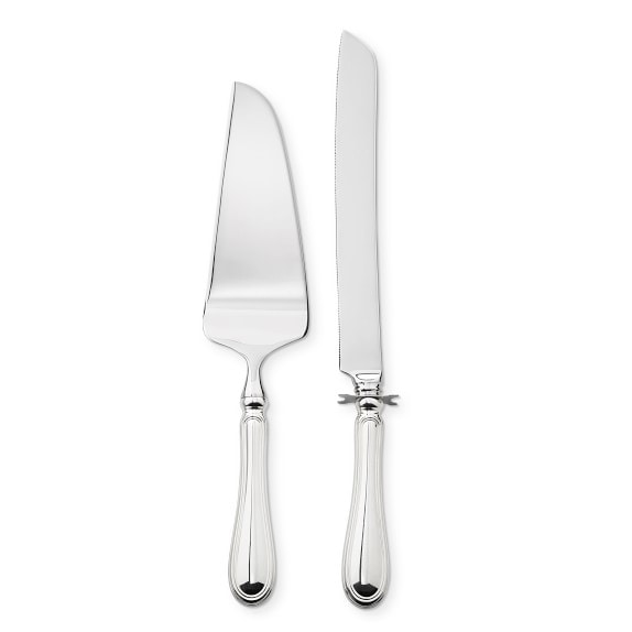 Mother of Pearl White Marble Cake Knife Serving Set – Third & Main