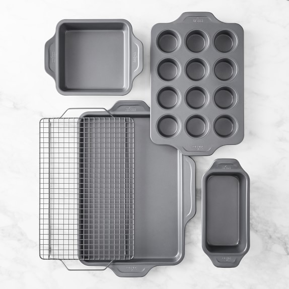 Farberware Specialty Bakeware Nonstick Pressure Cookware Bakeware Set, 4-Piece, Gray