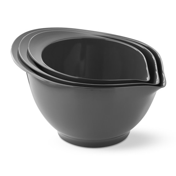 OXO 3 Piece Plastic Mixing Bowl Set with Black Handles - Each